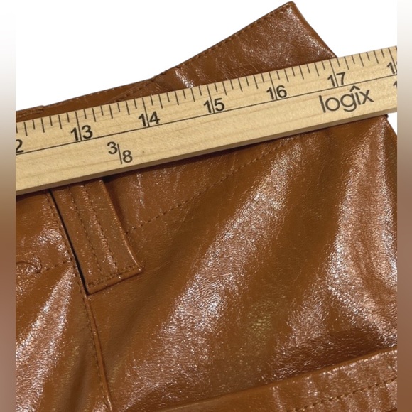 Free People Pants Star Crossed Lovers Faux Leather Vegan NWOT Size 12 - Picture 10 of 16